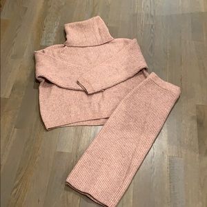 H&M knitted co ord jumper and skirt